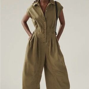Anthropologie Shirting Parachute Jumpsuit